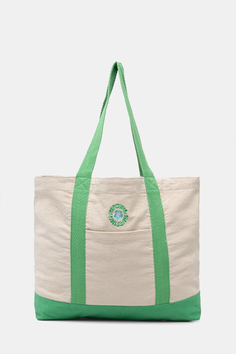 Rip Curl torebka damska bawełniana MIXED LOGO beżowa 034WSB