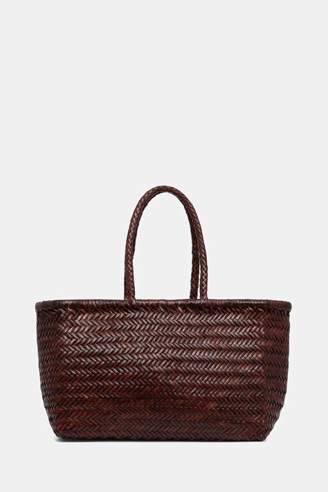 Dragon Diffusion torebka shopper damska skórzana bordowa 8810