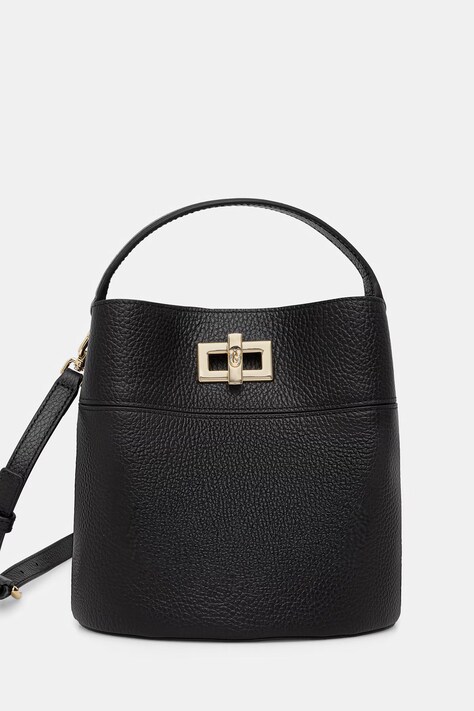 Furla torebka worek damska skórzana Amelia Mini Bucket Bag czarna WE00879