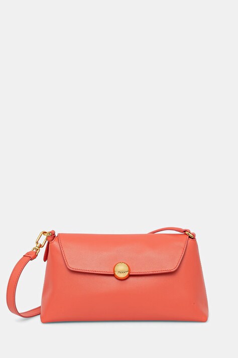 Furla listonoszka damska skórzana Sfera Soft Mini Crossbody pomarańczowa WE00881