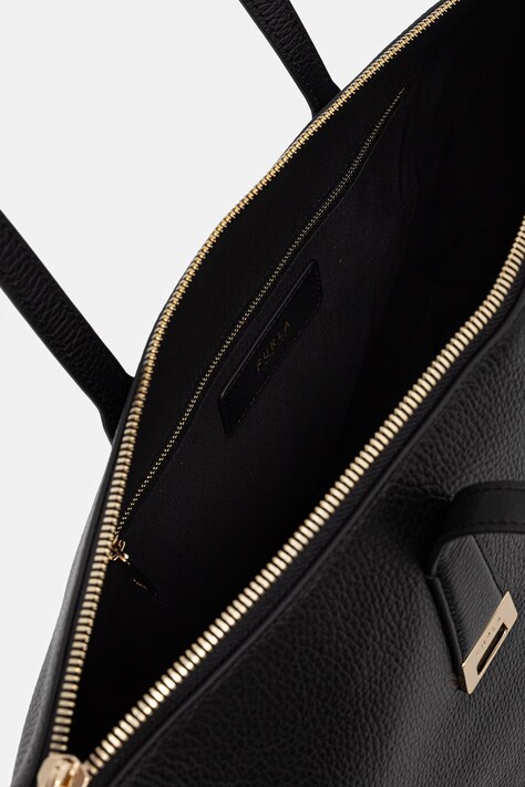 Furla torebka shopper damska skórzana Olivia L Tote czarna WB01940 HSF000 O6000