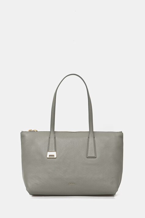 Furla torebka shopper damska skórzana Olivia M Tote zielona WB01977 HSF000 AG700