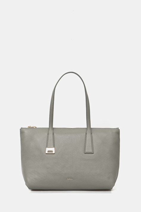 Furla torebka shopper damska skórzana Olivia M Tote zielona WB01977 HSF000 AG700