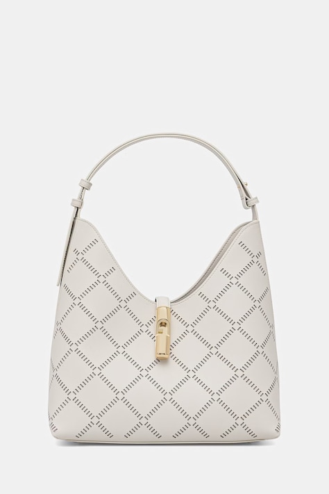 Furla torebka shopper damska skórzana Goccia M Hobo beżowa WB01499 BX3947 1704S