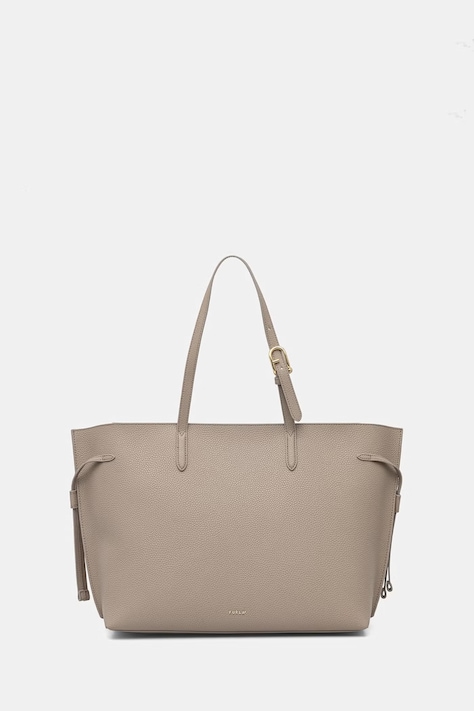 Furla torebka shopper damska skórzana Ava L Tote beżowa WB02059 BX4329 4621S