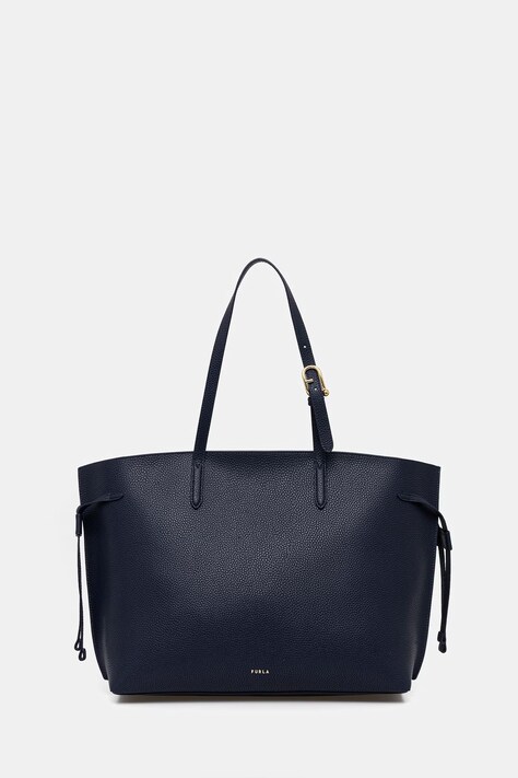 Furla torebka shopper damska skórzana Ava L Tote granatowa WB02059 BX4329 4858S