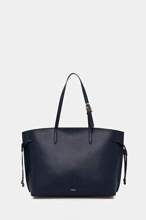 Furla torebka shopper damska skórzana Ava L Tote granatowa WB02059 BX4329 4858S