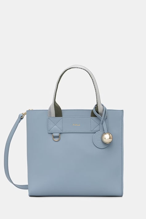 Furla torebka damska skórzana Divide It S Tote niebieska WB02038 BX4467 4500S