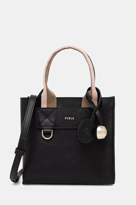 Furla torebka crossbody damska skórzana Divide It Mini Tote czarna WB02068 BX4467 TON00