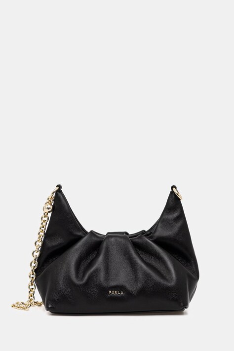 Furla torebka crossbody damska skórzana Delia Mini Shoulder czarna WE00837 BX2269 O6000