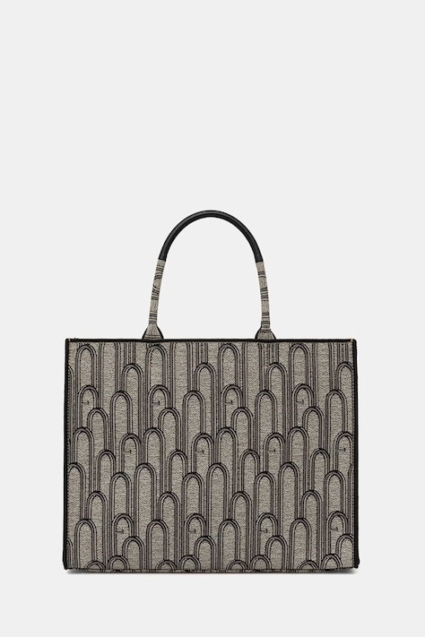 Furla torebka tote damska bawełniana Opportunity L Tote beżowa WB00255 BX4614 TON00