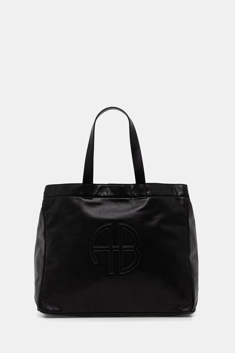 Anine Bing Rio torebka shopper damska skórzana czarna A.13.2148.