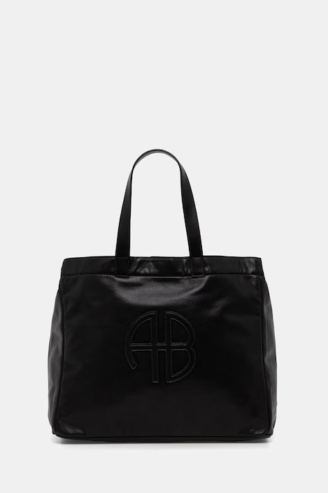 Anine Bing Rio torebka shopper damska skórzana czarna A.13.2148.