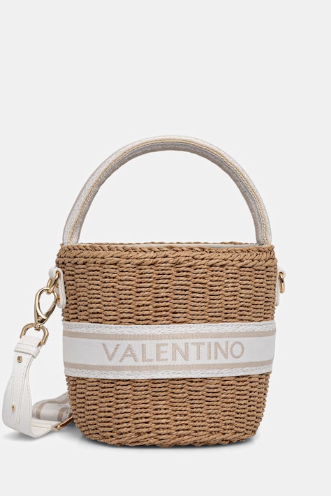Valentino Bags torebka koszyk damska BOHO beżowa VBGA0L36
