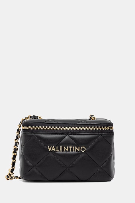 Valentino Bags torebka kuferek damska z imitacji skóry OCARINA czarna VBS3KK42R