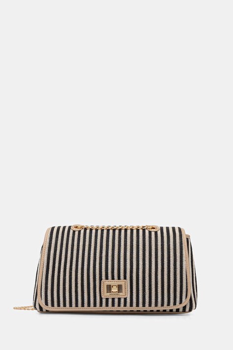 Valentino Bags torebka crossbody damska pleciona SELENE czarna VBS9PU09