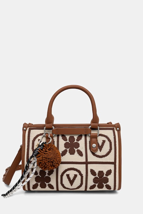 Valentino Bags torebka crossbody damska beżowa VBS9XF05