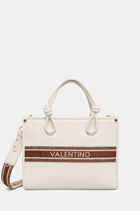 Valentino Bags torebka crossbody damska z imitacji skóry AELLA beżowa VBS9ZW04