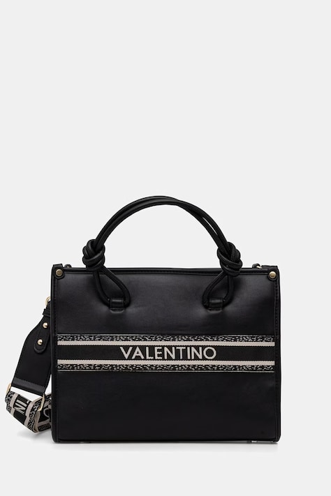 Valentino Bags torebka crossbody damska z imitacji skóry AELLA czarna VBS9ZW04