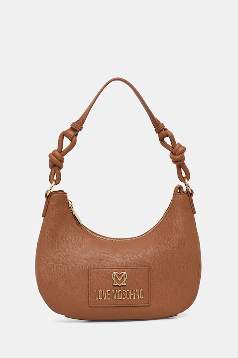 Love Moschino torebka damska z imitacji skóry brązowa JC4237PP0OKC0200