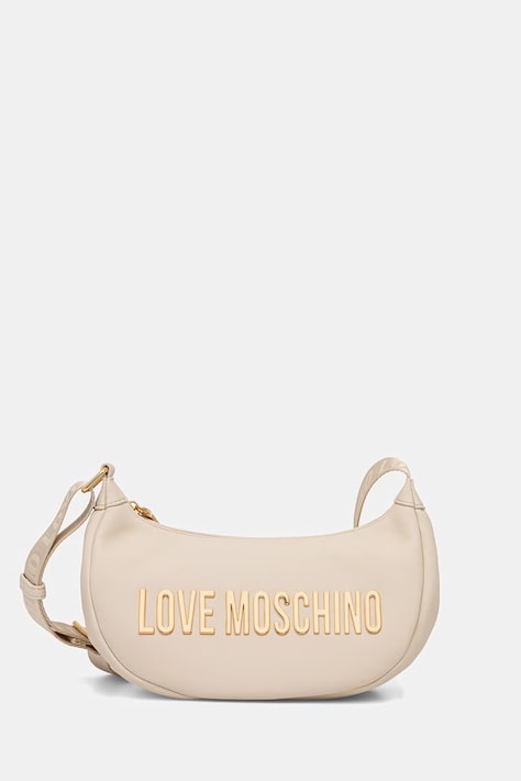 Love Moschino torebka rogal damska z imitacji skóry beżowa JC4245PP0OKD0110