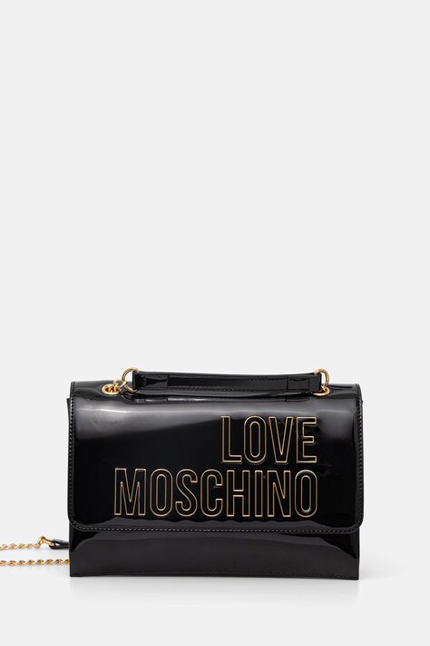 Love Moschino torebka crossbody damska z imitacji skóry czarna JC4246PP0OKE100A