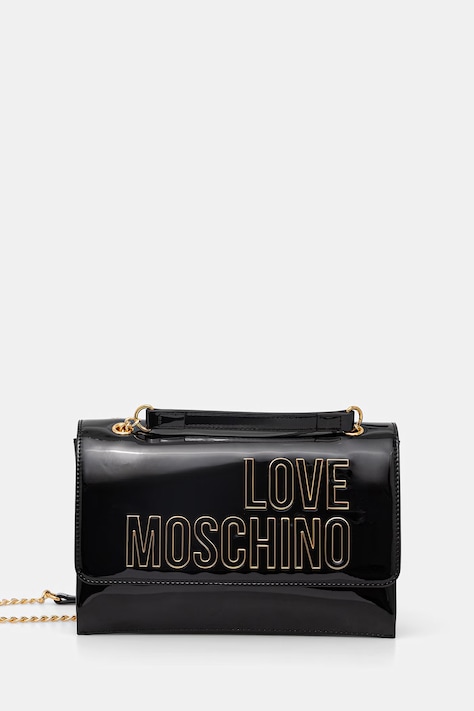 Love Moschino torebka crossbody damska z imitacji skóry czarna JC4246PP0OKE100A