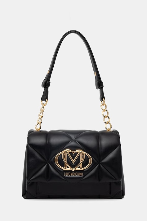 Love Moschino Listová kabelka dámska z imitácie kože čierna JC4259PP0OLC0000