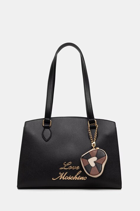 Love Moschino torebka shopper damska z imitacji skóry czarna JC4276PP0OK1000A