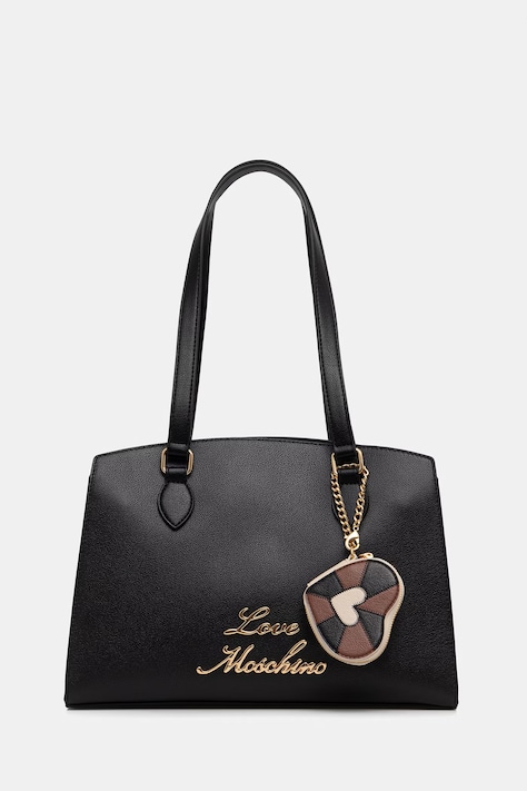 Love Moschino torebka shopper damska z imitacji skóry czarna JC4276PP0OK1000A
