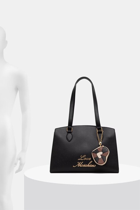 Love Moschino сумка-шопер жіноча зі штучної шкіри — SS26-TOD35N, чорний — фото 6