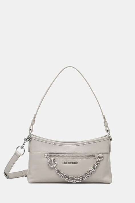 Love Moschino torebka damska z imitacji skóry szara JC4278PP0OK1110A