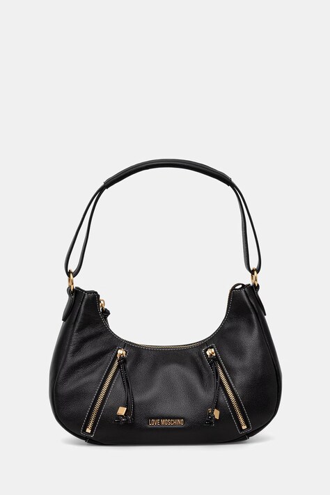 Love Moschino torebka rogal damska skórzana czarna JC4281PP0OK1300A