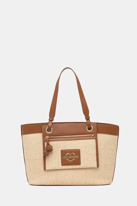 Love Moschino torebka shopper damska beżowa JC4340PP0OKN110A