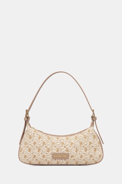 Love Moschino torebka damska z imitacji skóry beżowa JC4346PP0OKS120A