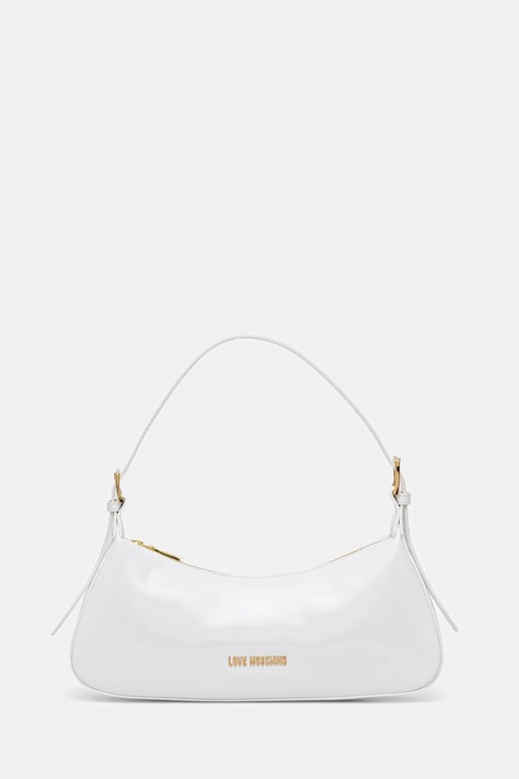 Love Moschino Torebka bagietka damska z imitacji skóry biała JC4390PP0OKE2100