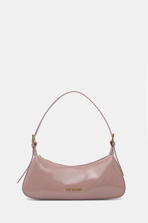 Love Moschino torebka bagietka damska z imitacji skóry różowa JC4390PP0OKE2600