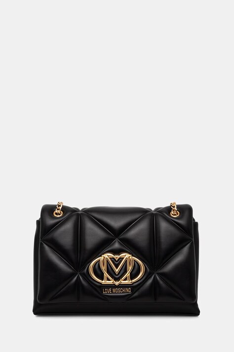 Love Moschino torebka crossbody damska z imitacji skóry czarna JC4041PP0OLC0000