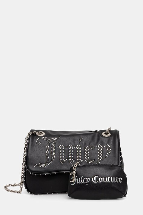 Juicy Couture torebka crossbody damska z imitacji skóry KIMBERLY czarna BEJQL8798WVP