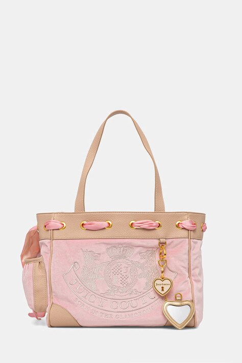 Juicy Couture torebka shopper damska DAYDREAMER różowa BIJD08674WC2