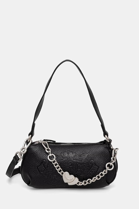 Juicy Couture torebka crossbody damska z imitacji skóry TWIG NARRATIVE czarna BIJTG8994WVP