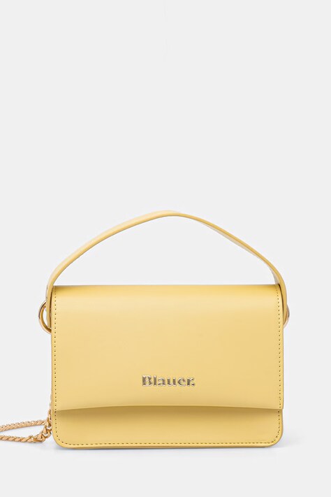 Blauer torebka crossbody damska z imitacji skóry żółta MINPU02