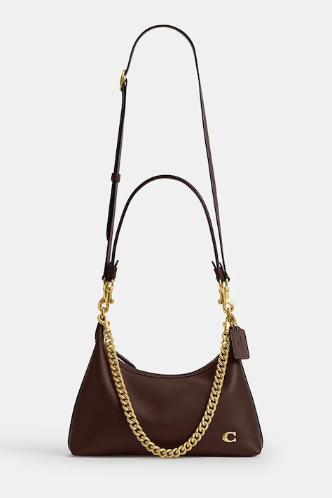 Coach Torebka damska skórzana Juliet Shoulder Bag 25 brązowa CDZ64