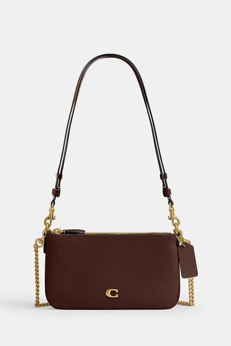 Coach torebka crossbody damska skórzana Kira brązowa CDY89