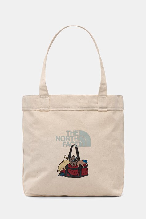 The North Face torebka tote damska bawełniana COTTON TOTE beżowa NF0A3VWQPDZ1