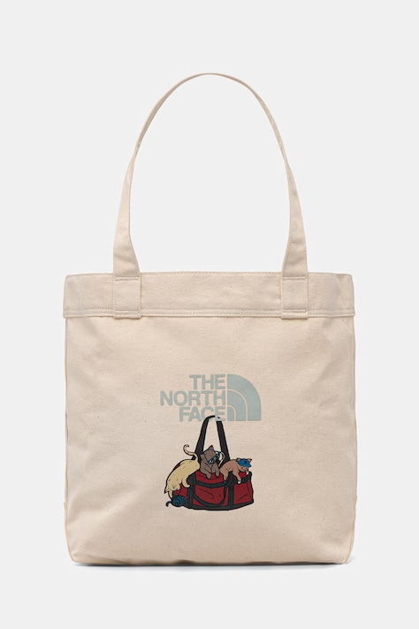 The North Face torebka tote damska bawełniana COTTON TOTE beżowa NF0A3VWQPDZ1