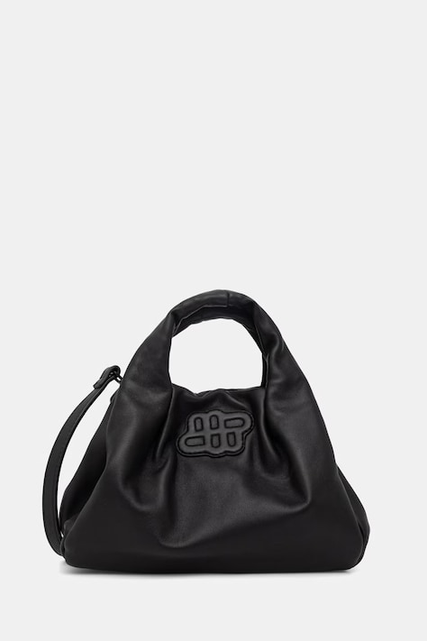 MUNTHE μικρή τσάντα γυναικεία δερμάτινη LIXIA μαύρη 261190026158