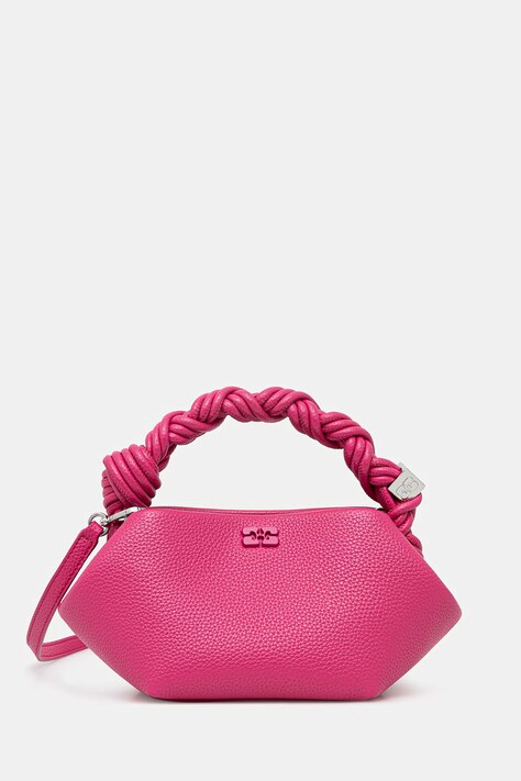 GANNI Bou Mini torebka crossbody damska z imitacji skóry różowa B2100124