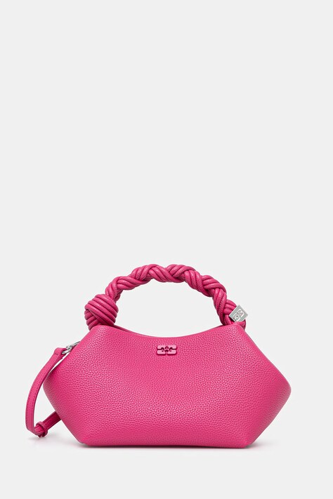 GANNI Bou Small torebka crossbody damska z imitacji skóry różowa B2100126