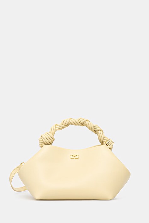 GANNI Bou Small torebka crossbody damska z imitacji skóry żółta B2100147